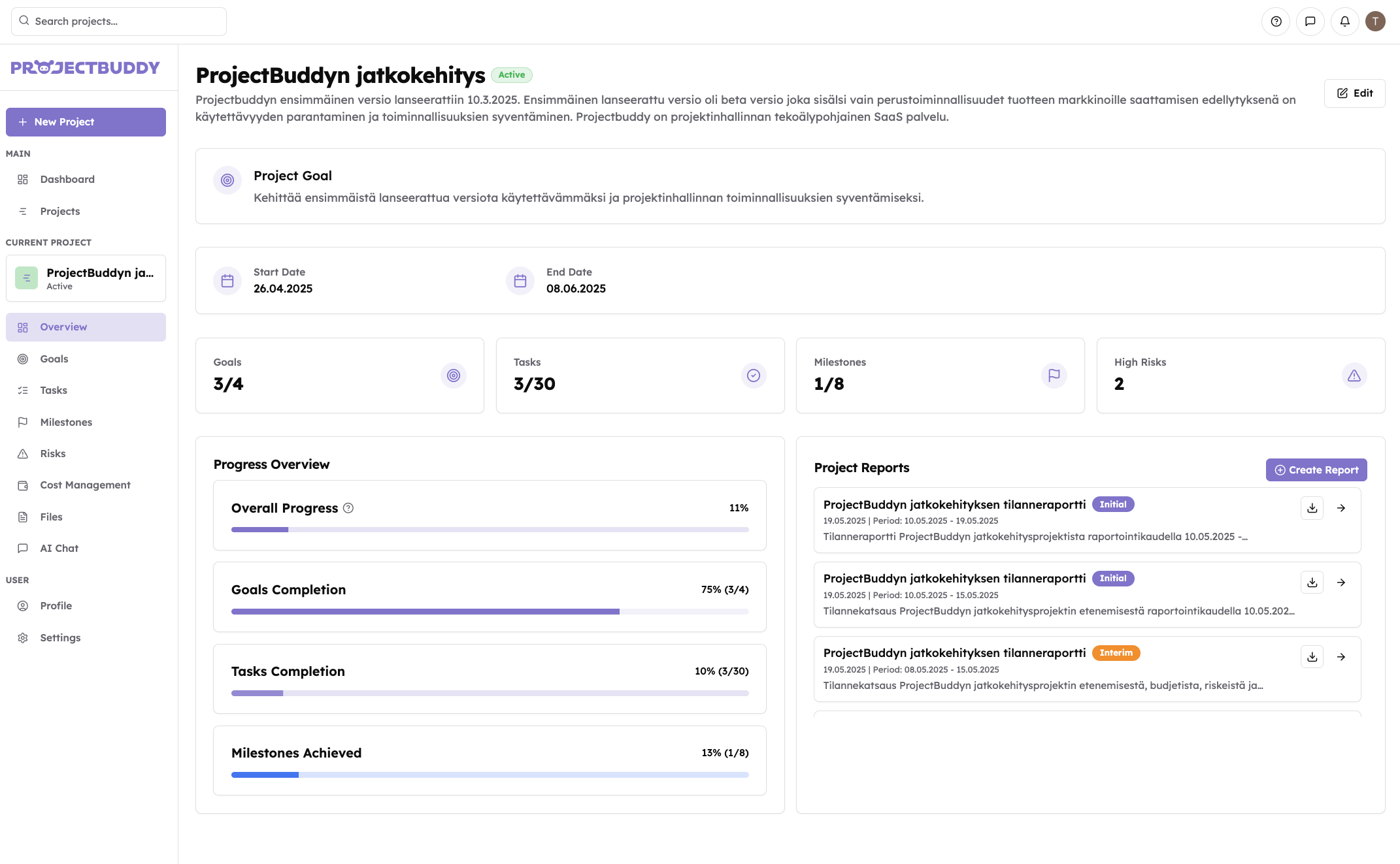 ProjectBuddy Overview